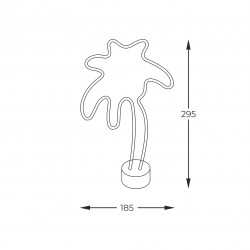 NOWOŚĆ FM-NB32 NEON PALM TREE LED ZUMA LINE