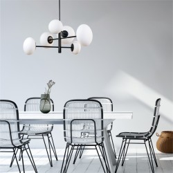 NOWOŚĆ 1196 OMI LAMPA WISZĄCA CZARNY ZUMA LINE