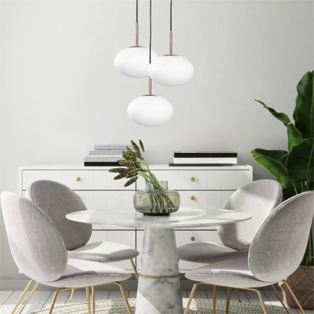 NOWOŚĆ 1183 OMI LAMPA WISZĄCA ZŁOTY ZUMA LINE