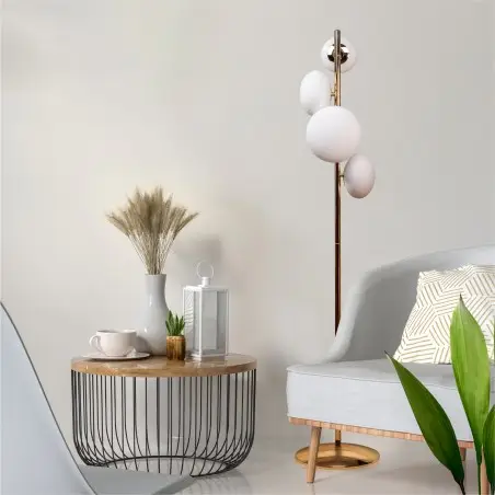 NOWOŚĆ 1177 OMI LAMPA PODŁOGOWA ZŁOTY ZUMA LINE