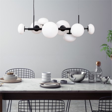 NOWOŚĆ 1192 OMI LAMPA WISZĄCA CZARNY ZUMA LINE