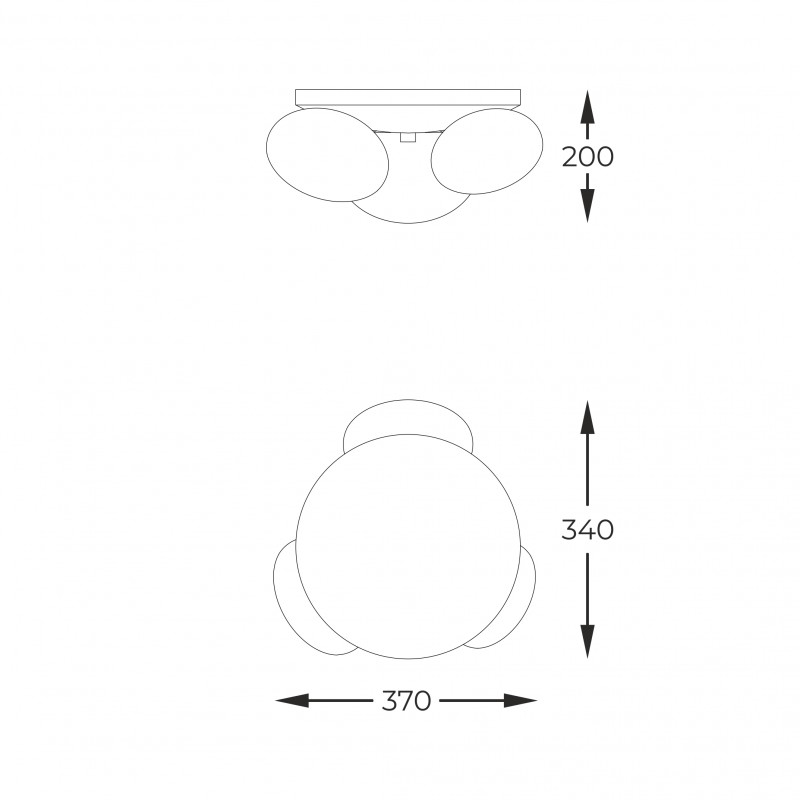 NOWOŚĆ 1190 OMI LAMPA SUFITOWA CZARNY ZUMA LINE