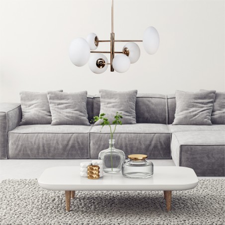 NOWOŚĆ 1197 OMI LAMPA WISZĄCA ZŁOTY ZUMA LINE