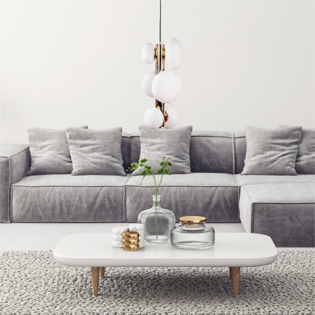 NOWOŚĆ 1195 OMI LAMPA WISZĄCA ZŁOTY ZUMA LINE