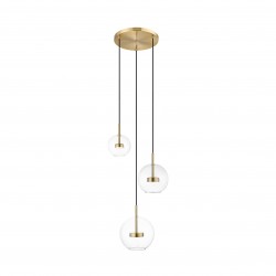 NOWOŚĆ P0428-03L-L4AC ENCELADUS LAMPA WISZĄCA ZŁOTA/GOLD ZUMA LINE