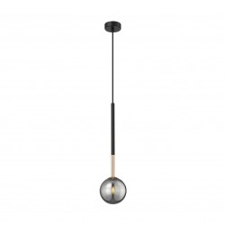 NOWOŚĆ P0574-01F-SDFZ ARCTURUS LAMPA WISZĄCA CZARNO-ZŁOTA/BLACK-GOLD ZUMA LINE