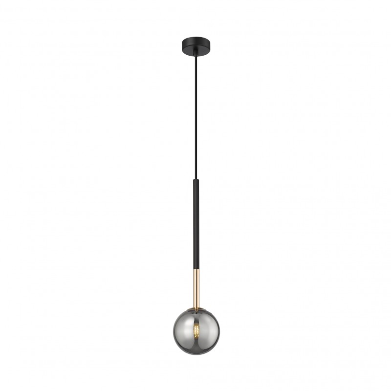 NOWOŚĆ P0574-01F-SDFZ ARCTURUS LAMPA WISZĄCA CZARNO-ZŁOTA/BLACK-GOLD ZUMA LINE