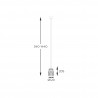 NOWOŚĆ P0590-01A-V7AC TAZZA LAMPA WISZĄCA ZŁOTA/GOLD ZUMA LINE