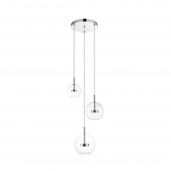 NOWOŚĆ P0428-03L-F4AC ENCELADUS LAMPA WISZĄCA CHROME ZUMA LINE