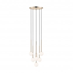 NOWOŚĆ P0574-07F-F7AA ARCTURUS LAMPA WISZĄCA ZŁOTA/GOLD ZUMA LINE