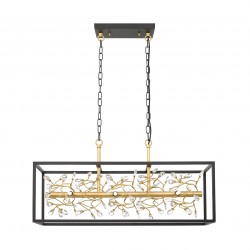 NOWOŚĆ P0578-06C-P7TF SPRING LAMPA WISZĄCA CZARNO-ZŁOTA/BLACK-GOLD ZUMA LINE