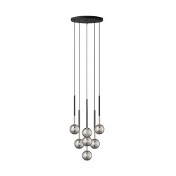 NOWOŚĆ P0574-07F-SDFZ ARCTURUS LAMPA WISZĄCA CZARNO-ZŁOTA/BLACK-GOLD ZUMA LINE