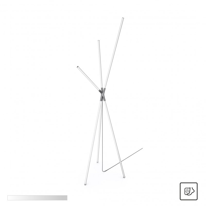 NOWOŚĆ 1005 LAUTARO LAMPA PODŁOGOWA CZARNA/BLACK ZUMA LINE