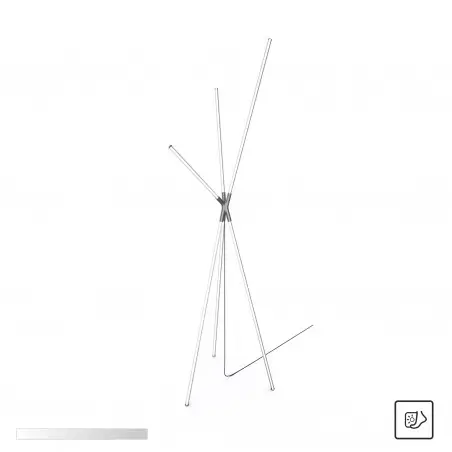 NOWOŚĆ 1005 LAUTARO LAMPA PODŁOGOWA CZARNA/BLACK ZUMA LINE