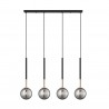 NOWOŚĆ P0574-04D-SDFZ ARCTURUS LAMPA WISZĄCA CZARNO-ZŁOTA/BLACK-GOLD ZUMA LINE