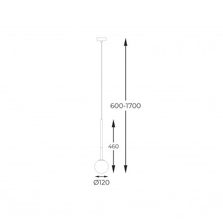 NOWOŚĆ P0574-01F-F7AA ARCTURUS LAMPA WISZĄCA ZŁOTA/GOLD ZUMA LINE
