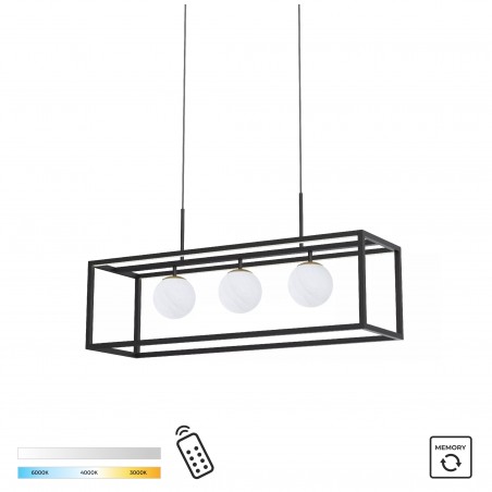 NOWOŚĆ MD3115-3-3BT PIRO LAMPA WISZĄCA CZARNA/BLACK ZUMA LINE