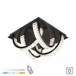 NOWOŚĆ MX3274-4-3BCT TULA LAMPA SUFITOWA CZARNA/BLACK ZUMA LINE