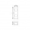 NOWOŚĆ MB3115-2-3BT PIRO KINKIET CZARNY/BLACK ZUMA LINE