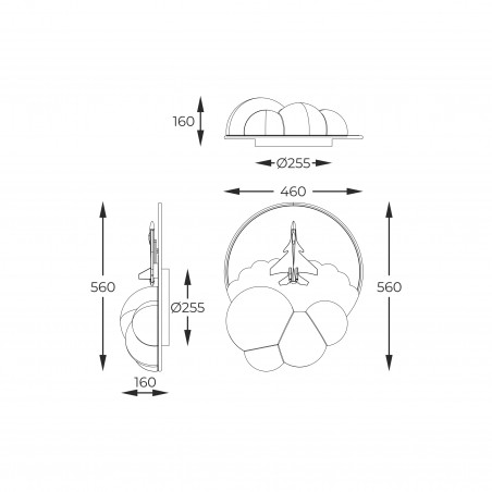 NOWOŚĆ MX4024-1-3WT FOCUS LAMPA SUFITOWA ZUMA LINE