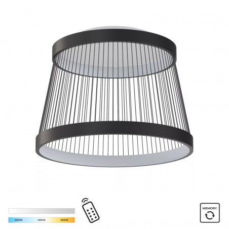 NOWOŚĆ MX3328-2-3BT BALU LAMPA SUFITOWA CZARNA/BLACK ZUMA LINE