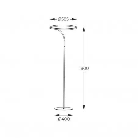 NOWOŚĆ E82907-31 CORIT LAMPA PODŁOGOWA CZARNA/BLACK ZUMA LINE