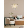 NOWOŚĆ P17127-4-1GD TIFANNY LAMPA WISZĄCA ZŁOTA/GOLD ZUMA LINE