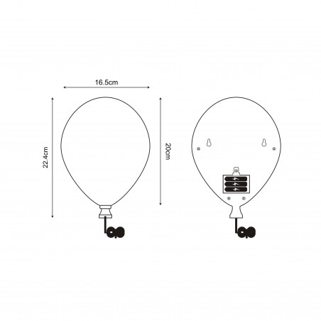 NOWOŚĆ 84454-PK BALLOON KINKIET RÓŻOWY/PINK ZUMA LINE