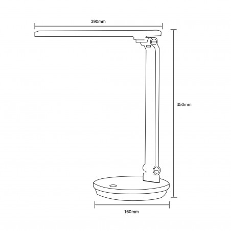 NOWOŚĆ SM-542-BL LAMPA BIURKOWA CZARNA/BLACK ZUMA LINE
