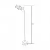 NOWOŚĆ SM-605-BL LAMPA PODŁOGOWA CZARNA/BLACK ZUMA LINE