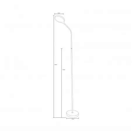 NOWOŚĆ SM-609-BL LAMPA PODŁOGOWA CZARNA/BLACK ZUMA LINE