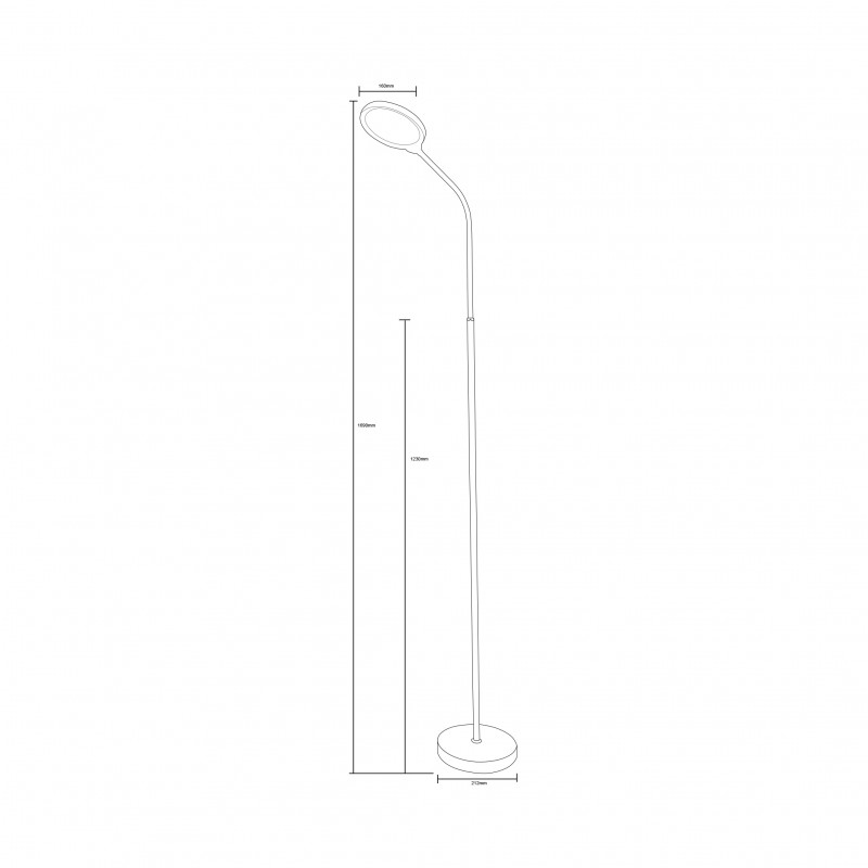 NOWOŚĆ SM-609-WH LAMPA PODŁOGOWA BIAŁA/WHITE ZUMA LINE