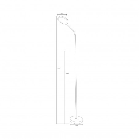 NOWOŚĆ SM-609-WH LAMPA PODŁOGOWA BIAŁA/WHITE ZUMA LINE