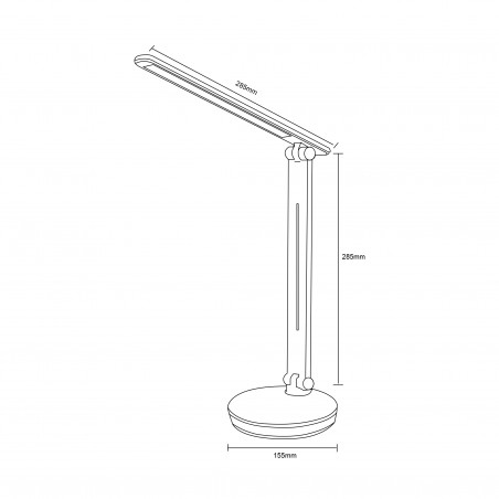 NOWOŚĆ SM-606 LAMPA BIURKOWA CZARNA/BLACK ZUMA LINE