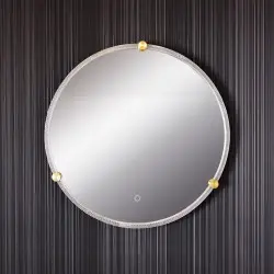 NOWOŚĆ D2532 LUSTRO LED 60 CM CZARNE/BLACK ZUMA LINE