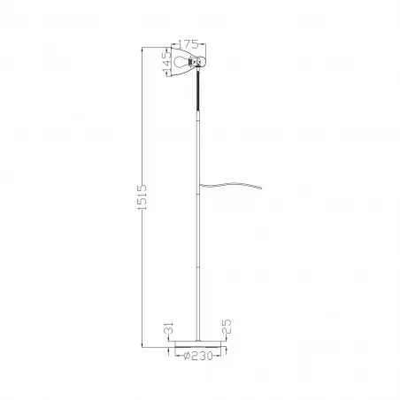 NOWOŚĆ F4102-BK BOSCA LAMPA PODŁOGOWA CZARNA/BLACK ZUMA LINE