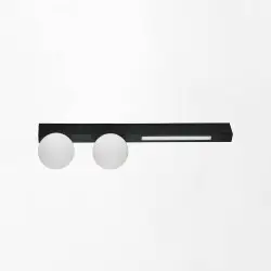 NOWOŚĆ W231102-2 LUND LAMPA SUFITOWA CZARNA/BLACK ZUMA LINE