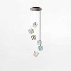 NOWOŚĆ MD3350A-6BL/MIX COLORE LAMPA WISZĄCA ZUMA LINE