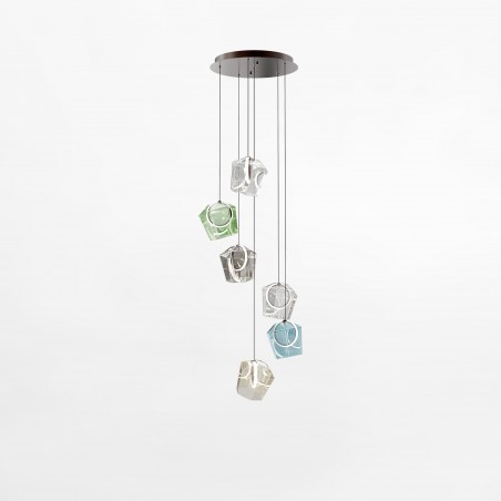 NOWOŚĆ MD3350A-6BL/MIX COLORE LAMPA WISZĄCA ZUMA LINE