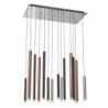 Lampa wisząca Reyna MD17077-14B Italux chrom aluminium, stal