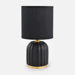 NOWOŚĆ HS8723-BL LAMPA STOŁOWA CZARNY/ZŁOTY ZUMA LINE