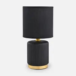 NOWOŚĆ HS8720-BL LAMPA STOŁOWA CZARNY/ZŁOTY ZUMA LINE
