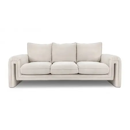 NOWOŚĆ KH1501100164 Sofa KELLY 230 tkanina szenil beżowa King Home