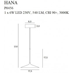 MAXLIGHT P0456 LAMPA WISZĄCA HANA CZARNA