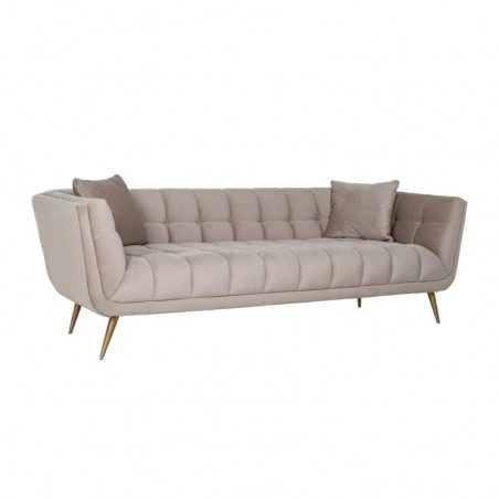 NOWOŚĆ S5126 KHAKI RICHMOND sofa HUXLEY KHAKI - welur, szczotkowane złoto King Home NOWOŚĆ S5126 KHAKI RICHMOND sofa HUXLEY KHAKI - welur, szczotkowane złoto King Home