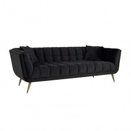 NOWOŚĆ S5126 ANTRACIET RICHMOND sofa HUXLEY ANTRACIET - welur, szczotkowane złoto King Home NOWOŚĆ S5126 ANTRACIET RICHMOND sofa HUXLEY ANTRACIET - welur, szczotkowane złoto King Home