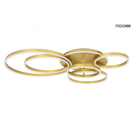 NOWOŚĆ MSE1501100504 MOOSEE lampa sufitowa / plafon RINGS 6    złota  King Home