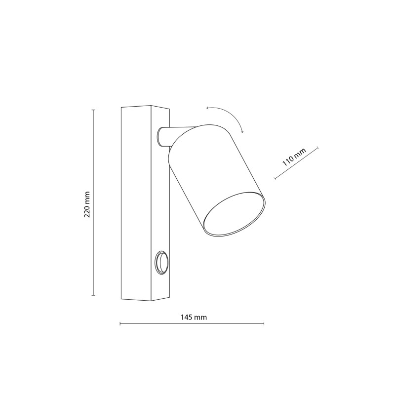 NOWOŚĆ 10747TOP SABIA KINKIET 1XGU10 Tk Lighting