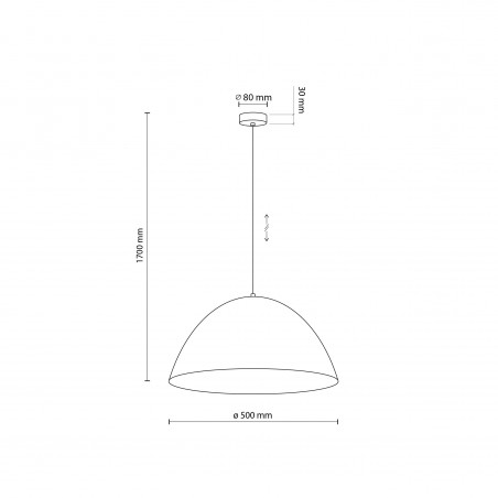 NOWOŚĆ 10658FARO SABIA LAMPA WISZĄCA 500 Tk Lighting