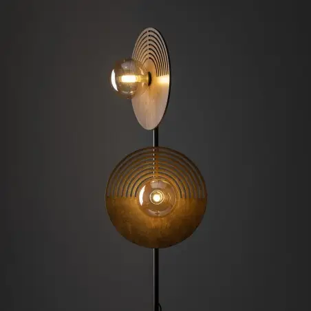 NOWOŚĆ 16135LUNAR WOOD LAMPA PODŁOGOWA 2XG9 Tk Lighting